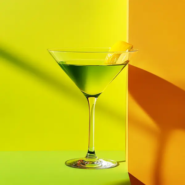 A photo of the Parisian Enigma cocktail containing Pernod Absinthe, Beefeater London Dry Gin, Legendre Herbsaint Original Liqueur, Angostura Aromatic Bitters, Angostura Orange Bitters, Chilled water (reduce if wet ice) in a Martini.