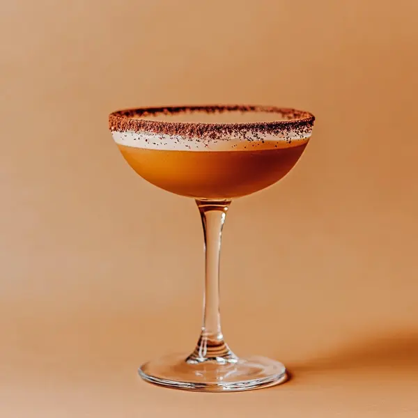A photo of the Mocha Martini Magic cocktail containing Ketel One Vodka, Marie Brizard Crème de Cacao White, Martini & Rossi Rosso Sweet Vermouth, Noilly Prat Dry Vermouth in a Martini.