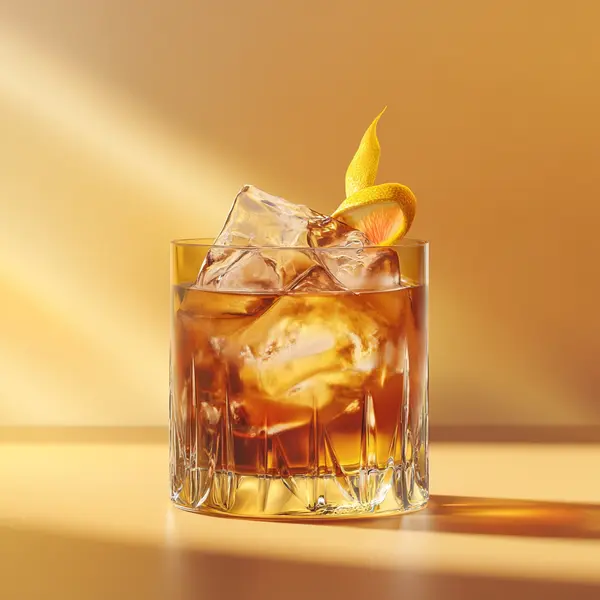 A photo of the Rum Riff Raff cocktail containing Planteray 3 Stars White Rum, Campari Aperitivo, Freshly squeezed lemon juice, Honey water (3 honey to 1 water), India pale ale (IPA) beer in a Old-Fashioned.