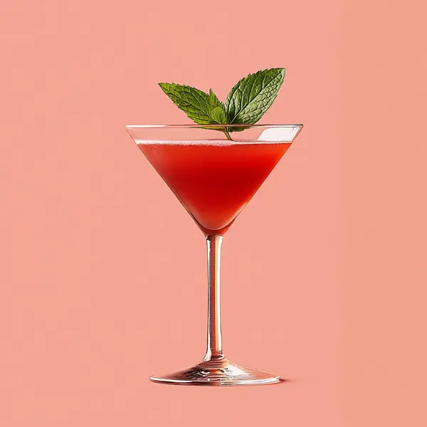 A photo of the Grenarita Twist cocktail containing Beefeater London Dry Gin, Martini & Rossi Rosso Sweet Vermouth, Liber & Co. Real Grenadine in a Martini.