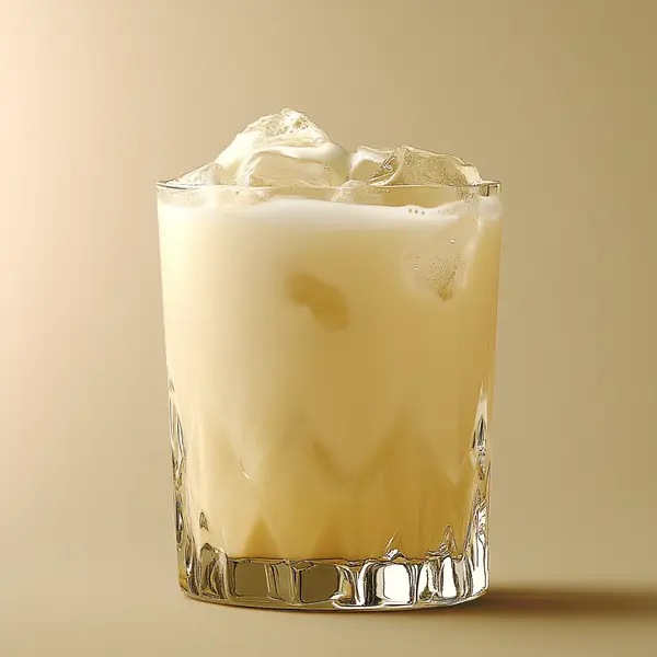 A photo of the Bourbon & Botanical Fizz cocktail containing Savage & Cooke Cask Finished Bourbon, Beefeater London Dry Gin, Giffard Crème de Cacao Liqueur, Single cream / half-and-half, Club soda in a Highball.