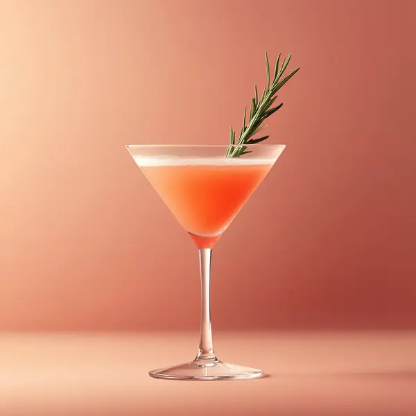 A photo of the Grapefruit Blossom cocktail containing Beefeater London Dry Gin, St-Germain Elderflower Liqueur, Freshly squeezed pink grapefruit juice in a Martini.