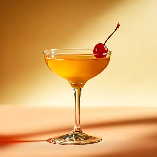 A photo of the Mandarine Avenue cocktail containing Willett Family Estate Bottled 4 Year Rye, Martini & Rossi Rosso Sweet Vermouth, Mandarine Napoleon Liqueur, Amaro Averna in a Coupe.