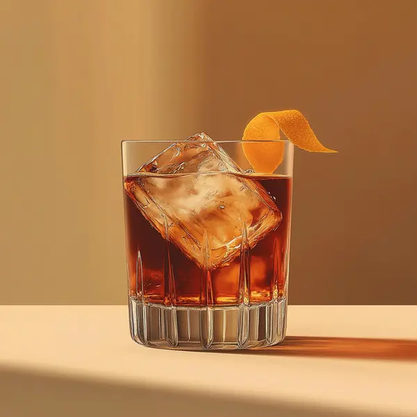 A photo of the Fernet Troppo Martini cocktail containing Martini & Rossi Rosso Sweet Vermouth, Fernet-Branca Amaro Liqueur, Chilled water (reduce if wet ice) in a Martini.