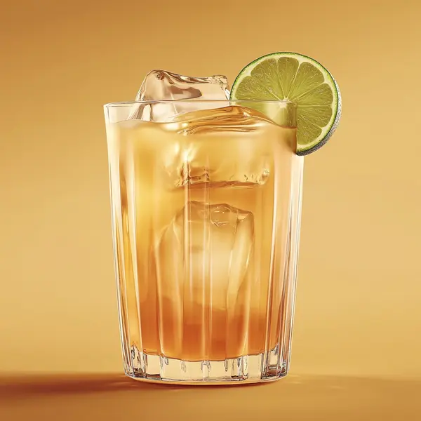 A photo of the Apricot Breeze cocktail containing Planteray 3 Stars White Rum, Giffard Abricot Du Roussillon, Galliano Autentico Liqueur, Pressed apple juice, Freshly squeezed lime juice in a Collins.