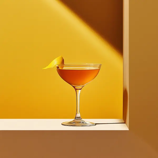 A photo of the Velvet Rye Flip cocktail containing Hennessy V.S. Cognac, Willett Family Estate Bottled 4 Year Rye, Cardamaro Vino Amaro, John D. Taylor's Velvet Falernum, Angostura Aromatic Bitters in a Nick & Nora.