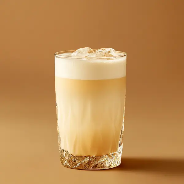 A photo of the Maple Milk Punch cocktail containing Planteray 3 Stars White Rum, Hennessy V.S. Cognac, Milk, Maple syrup in a Collins.