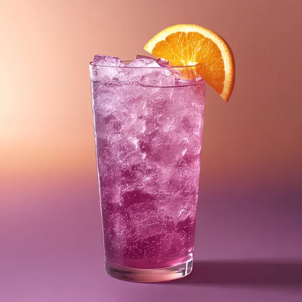 A photo of the Quinquina Fizz cocktail containing Club soda, Tempus Fugit Kina L'Aero d'Or, LEJAY LAGOUTE Crème de Cassis in a Collins.