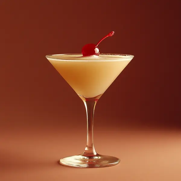 A photo of the Amaretto Daiquiri cocktail containing Planteray 3 Stars White Rum, Luxardo Amaretto di Saschira Liqueur, Southern Comfort, Freshly squeezed lime juice in a Martini.