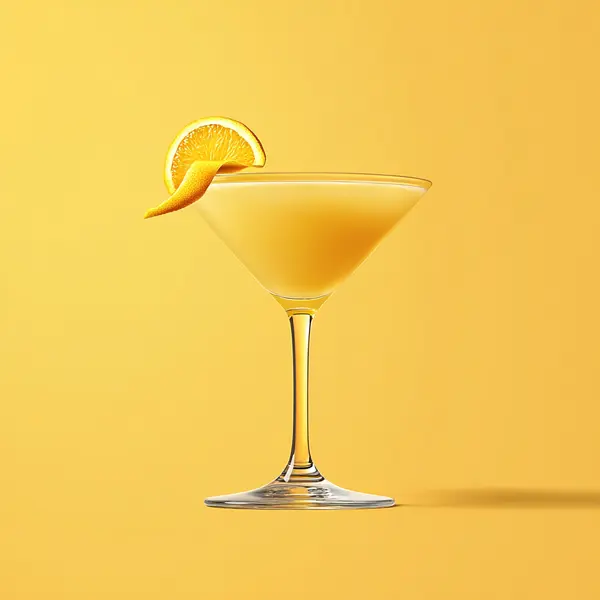 A photo of the Golden Groove cocktail containing Ketel One Vodka, Chartreuse Yellow, Freshly squeezed orange juice, Angostura Orange Bitters in a Martini.