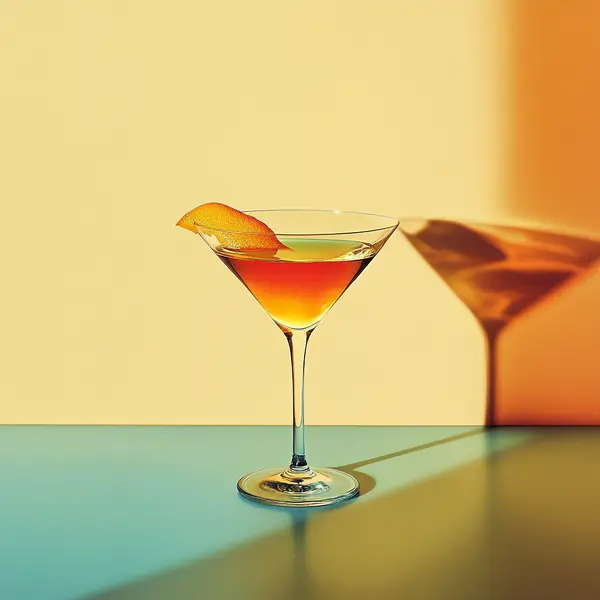 A photo of the Green Fairy's Whisper cocktail containing Noilly Prat Dry Vermouth, Bénédictine D.O.M. Liqueur, Pernod Absinthe in a Martini.