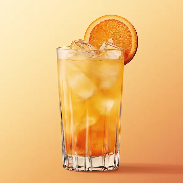 A photo of the Citrus Cognac Cooler cocktail containing Hennessy V.S. Cognac, Grand Marnier, Freshly squeezed orange juice in a Collins.