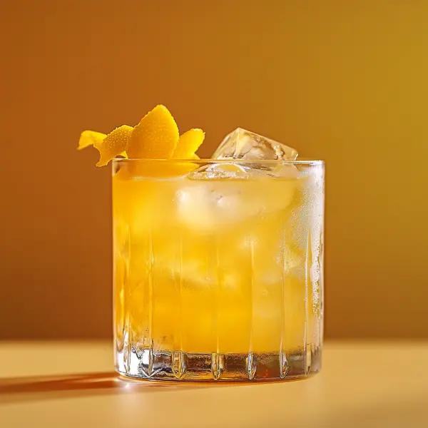 A photo of the Tropical Twister cocktail containing Planteray 3 Stars White Rum, Giffard Triple Sec, Fresh pressed pineapple juice, Freshly squeezed lime juice in a Old-Fashioned.