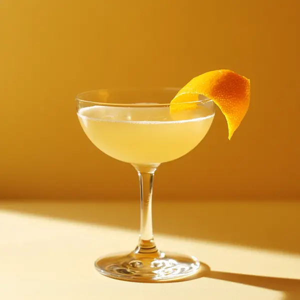 A photo of the Apricot Blanca Sour cocktail containing Planteray 3 Stars White Rum, Giffard Abricot Du Roussillon, Noilly Prat Dry Vermouth, Freshly squeezed lemon juice in a Coupe.