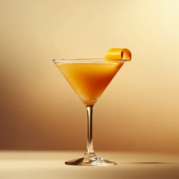 A photo of the Sunset Tango cocktail containing Ketel One Vodka, Campari Aperitivo, Freshly squeezed orange juice, Fresh pressed pineapple juice in a Martini.