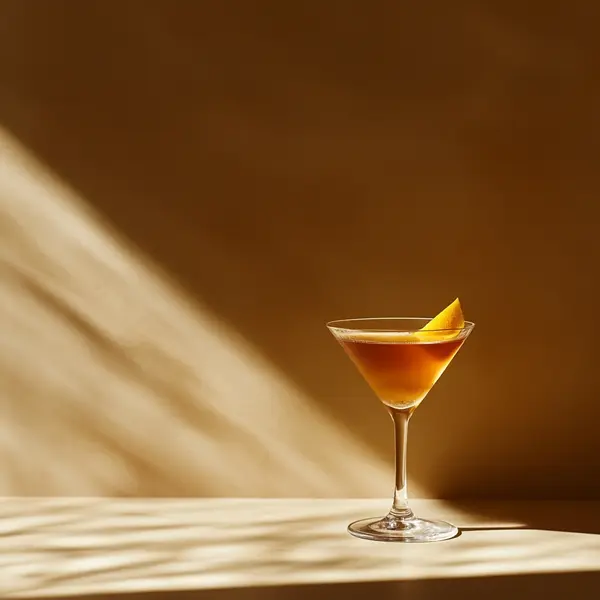 A photo of the Portonic Martini cocktail containing Graham's 10 Year Old Aged Tawny Port, Noilly Prat Dry Vermouth, Freshly squeezed lemon juice in a Martini.
