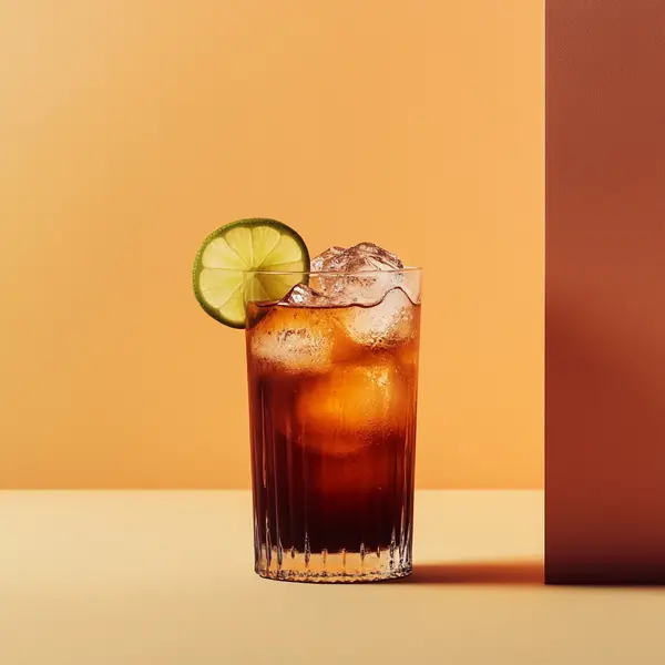 A photo of the Amaretto Hop Fizz cocktail containing Luxardo Amaretto di Saschira Liqueur, India pale ale (IPA) beer, Coca-Cola in a Collins.