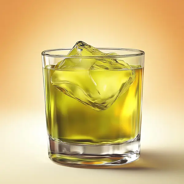 A photo of the Chartreuse Duet cocktail containing Chartreuse Green, Chartreuse Yellow in a Old-Fashioned.