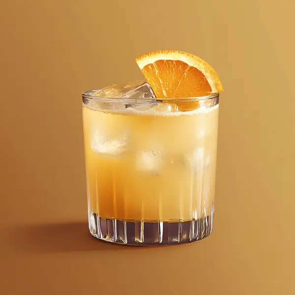 A photo of the Triple Spirit Tango cocktail containing Planteray 3 Stars White Rum, Hennessy V.S. Cognac, Beefeater London Dry Gin, Freshly squeezed orange juice, Freshly squeezed lemon juice, Giffard Orgeat Syrup, Lustau Dry Amontillado Los Arcos in a Collins.