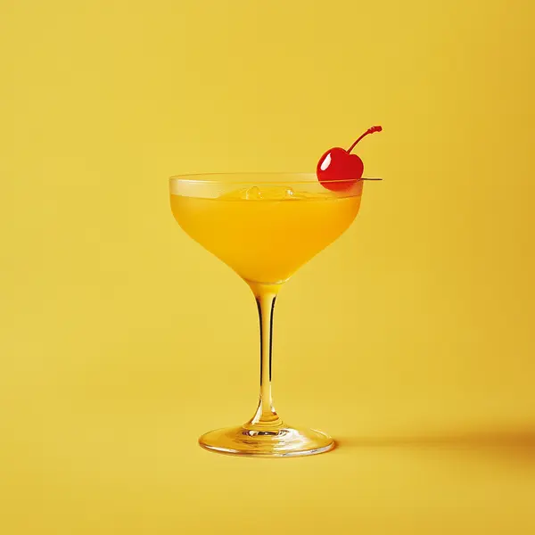 A photo of the Verdant Gin Quencher cocktail containing Beefeater London Dry Gin, Chartreuse Yellow, Freshly squeezed lemon juice, Liber & Co. Real Grenadine in a Goblet.