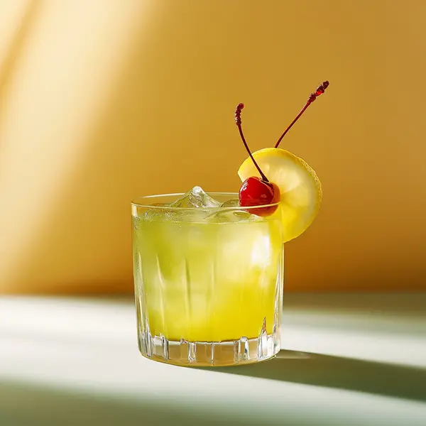 A photo of the Melon Sailor cocktail containing MIDORI Melon Liqueur, Freshly squeezed lemon juice, Freshly squeezed lime juice in a Old-Fashioned.