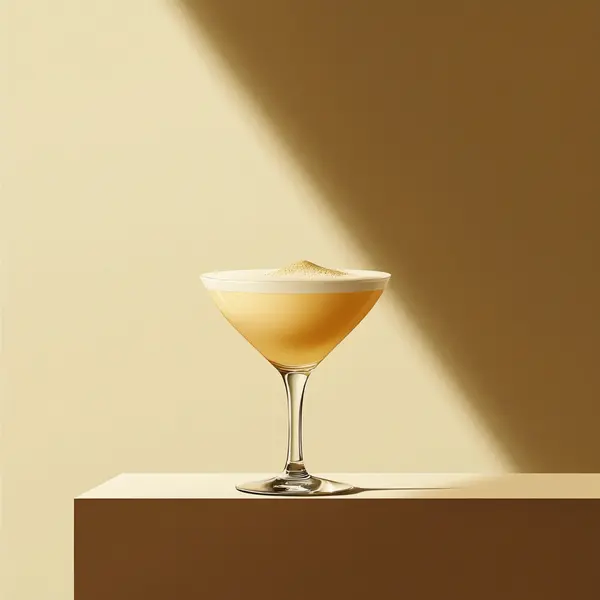 A photo of the Whisky Hive cocktail containing Runny honey, Compass Box Great King Street Artist's Blend Scotch, Single cream / half-and-half, Milk in a Martini.