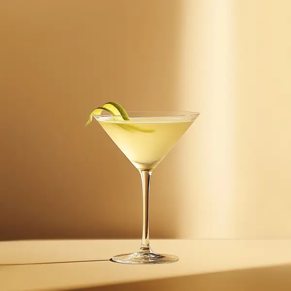 A photo of the Velvet Blossom Martini cocktail containing Ketel One Vodka, St-Germain Elderflower Liqueur, John D. Taylor's Velvet Falernum in a Martini.