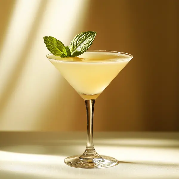 A photo of the Honey Island Breeze cocktail containing Planteray 3 Stars White Rum, Runny honey, Freshly squeezed lemon juice, Freshly squeezed orange juice in a Martini.