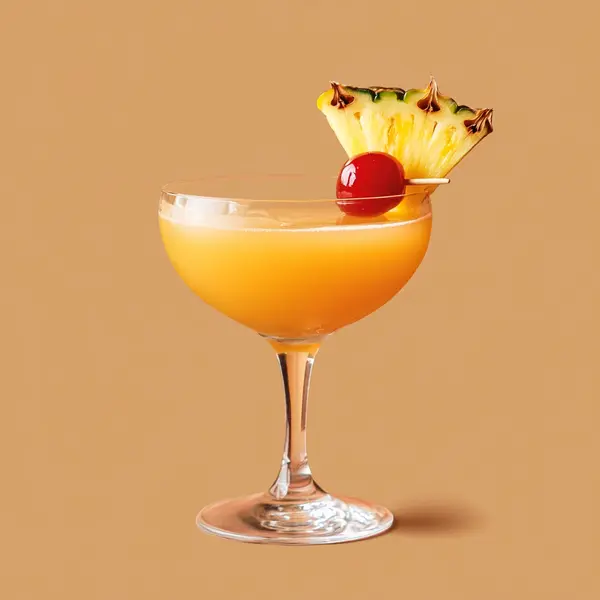 A photo of the Sunny Citrus Fizz cocktail containing Beefeater London Dry Gin, Pierre Ferrand Dry Curaçao, Freshly squeezed orange juice in a Coupe.