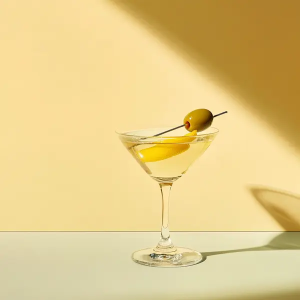 A photo of the Whispering Martini cocktail containing Noilly Prat Dry Vermouth, Beefeater London Dry Gin in a Martini.