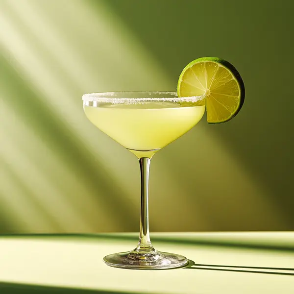 A photo of the Melon Margarita Twist cocktail containing Milagro Reposado Tequila, MIDORI Melon Liqueur, Freshly squeezed lime juice in a Martini.