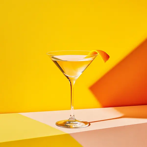 A photo of the Citrus Blend Martini cocktail containing Beefeater London Dry Gin, Noilly Prat Dry Vermouth, Martini & Rossi Rosso Sweet Vermouth in a Martini.