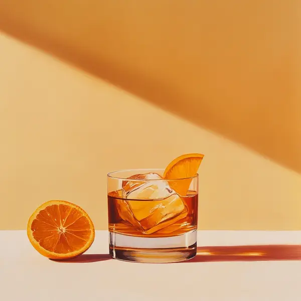 A photo of the Orange Gin Martini cocktail containing Beefeater London Dry Gin, Noilly Prat Dry Vermouth, Grand Marnier in a Old-Fashioned.