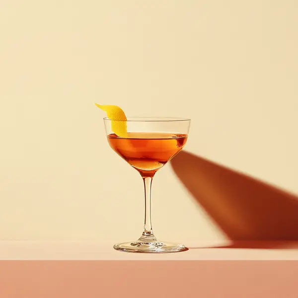 A photo of the Continental Twirl cocktail containing Beefeater London Dry Gin, Hennessy V.S. Cognac, Giffard Triple Sec, Freshly squeezed lemon juice in a Coupe.