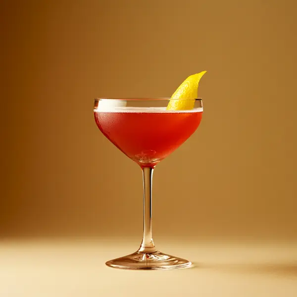 A photo of the Gin Blush Delight cocktail containing Beefeater London Dry Gin, Giffard Triple Sec, Liber & Co. Real Grenadine, Freshly squeezed lemon juice, Chilled water (reduce if wet ice) in a Coupe.