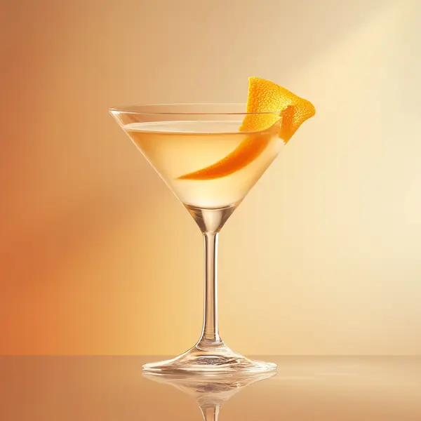 A photo of the Orange Marmalade Martini cocktail containing English orange marmalade, Beefeater London Dry Gin, Freshly squeezed lemon juice in a Martini.