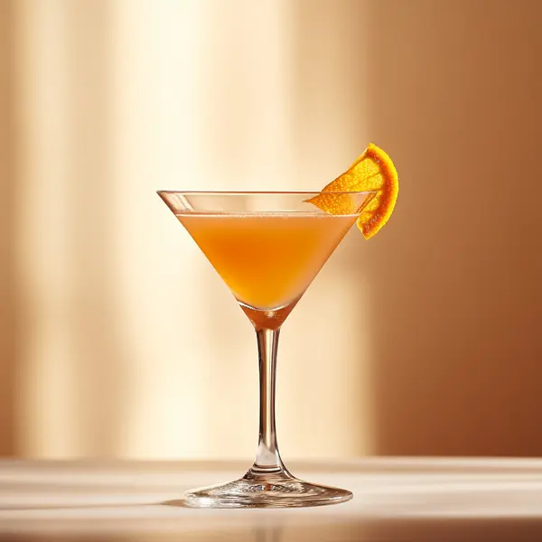 A photo of the Citrus Whisperer cocktail containing Beefeater London Dry Gin, Grand Marnier, Angostura Orange Bitters, Chilled water in a Martini.