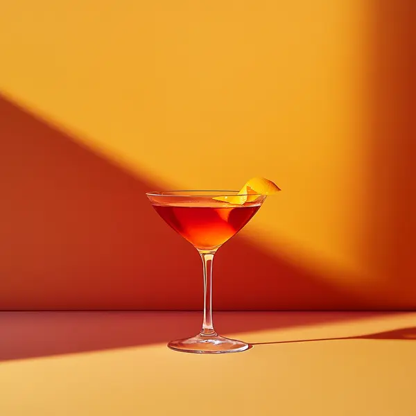 A photo of the Parisian Dream Martini cocktail containing Pernod Absinthe, Angostura Aromatic Bitters, Chilled water, Beefeater London Dry Gin, Martini & Rossi Rosso Sweet Vermouth, Orange flower water in a Martini.
