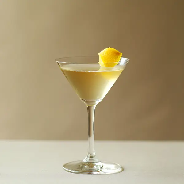 A photo of the Parisian Whisper Martini cocktail containing Beefeater London Dry Gin, Noilly Prat Dry Vermouth, Pernod Absinthe in a Martini.