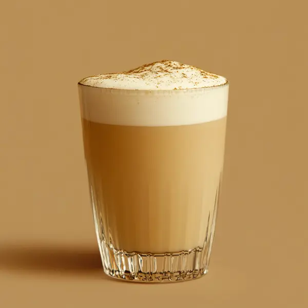 A photo of the Nutmeg Napoleon cocktail containing Hennessy V.S. Cognac, Goslings Black Seal Dark Rum, Vanilla sugar syrup, Milk, Single cream / half-and-half in a Collins.