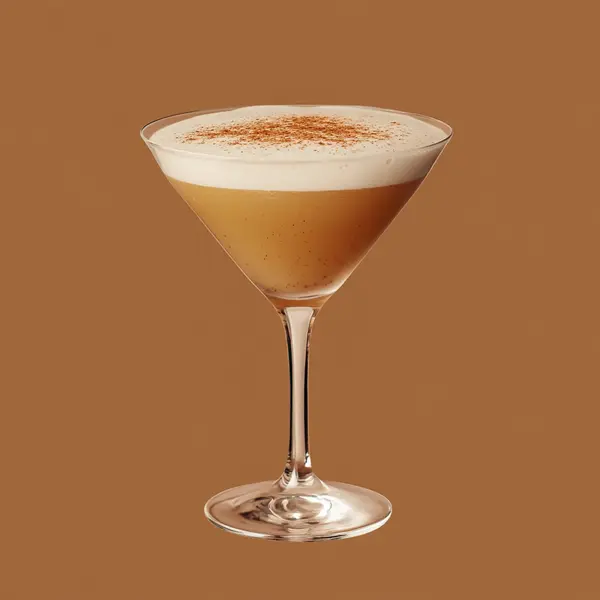 A photo of the Mincemeat Delight cocktail containing Appleton Estate 8 Year Old Reserve Rum, Robertson's mincemeat, Pressed apple juice, Single cream / half-and-half in a Martini.