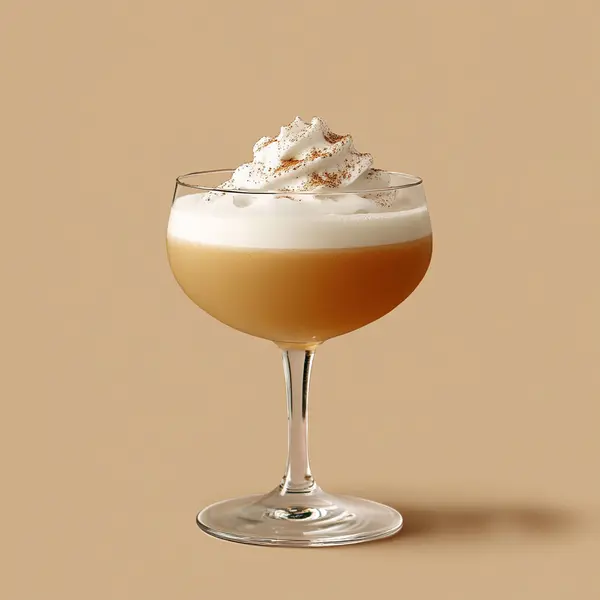 A photo of the Celtic Silk cocktail containing Jameson Irish Whiskey, Drambuie Liqueur, Single cream / half-and-half in a Coupe.
