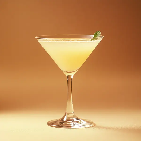 A photo of the Apricot Martini Splash cocktail containing Beefeater London Dry Gin, Giffard Abricot Du Roussillon, Giffard Triple Sec, Galliano Autentico Liqueur, Freshly squeezed lemon juice, Chilled water (reduce if wet ice) in a Martini.