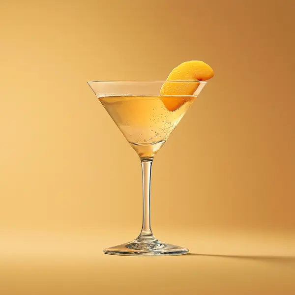A photo of the Maple Orchard Martini cocktail containing Beefeater London Dry Gin, Bénédictine D.O.M. Liqueur, Roger Groult 3 Year Reserve Pays D'Auge Calvados, Giffard Abricot Du Roussillon, Maple syrup, Chilled water (reduce if wet ice) in a Martini.