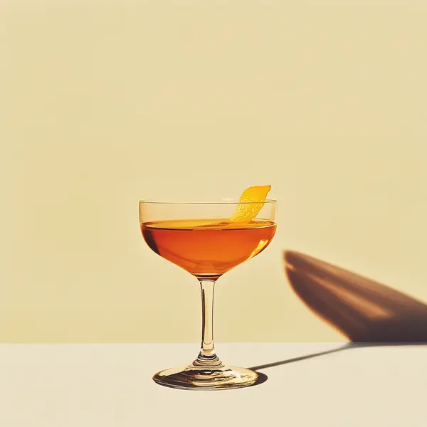 A photo of the Portside Royale cocktail containing Hennessy V.S. Cognac, Fonseca Bin #27 Port Wine in a Coupe.