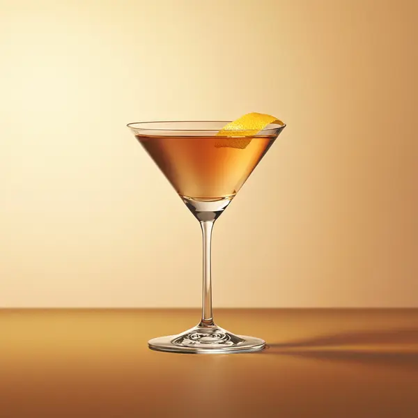 A photo of the Citron Sizzle cocktail containing Hennessy V.S. Cognac, Giffard Triple Sec, Ricard Pastis de Marseille Aperitif, Freshly squeezed lemon juice in a Martini.