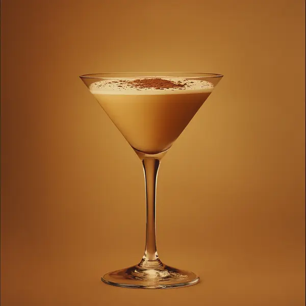 A photo of the Nutty Choco-tini cocktail containing Ketel One Vodka, Marie Brizard Crème de Cacao White, Luxardo Amaretto di Saschira Liqueur in a Martini.