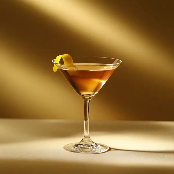 A photo of the Scottish Martini cocktail containing Beefeater London Dry Gin, Compass Box Great King Street Artist's Blend Scotch, Noilly Prat Dry Vermouth in a Martini.