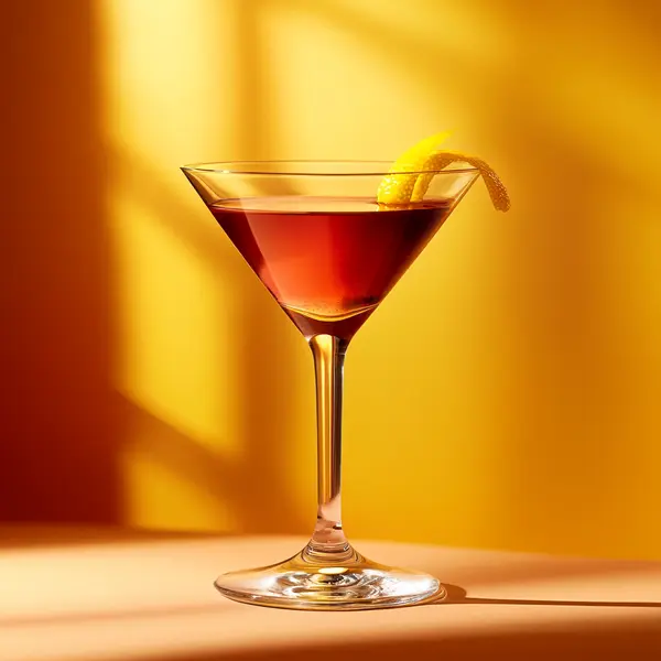 A photo of the Cassis Gin Starlet cocktail containing Beefeater London Dry Gin, Noilly Prat Dry Vermouth, LEJAY LAGOUTE Crème de Cassis in a Martini.