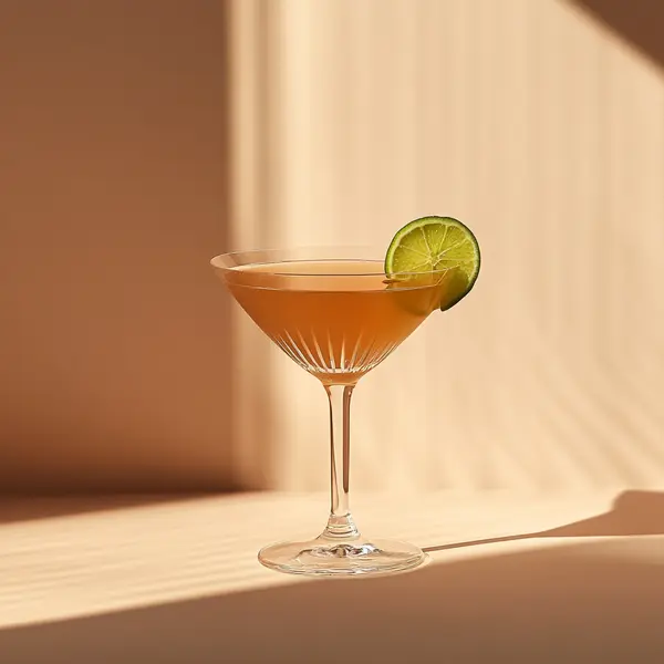A photo of the Apricot Daiquiri Delight cocktail containing Planteray 3 Stars White Rum, Grand Marnier, Giffard Abricot Du Roussillon, Freshly squeezed lime juice, Chilled water (reduce if wet ice) in a Martini.